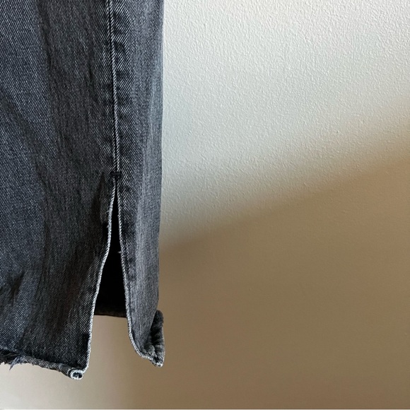 Abercrombie 90s straight ultra high rise curve love jeans with vent hem - Picture 6 of 7